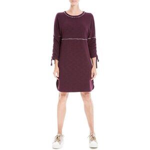 𝅺MAX Studio Women Tie Sleeve French Terry Dress BNWOT
